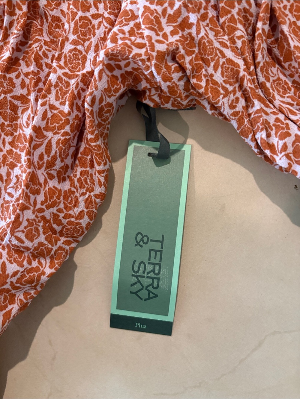 NWT 3X floral shirt 645 Terra and sky - Picture 4 of 8